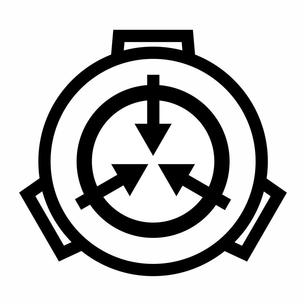Monochrome SCP Foundation logo